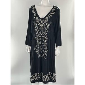 Johnny Was JWLA Embroidered Tunic Dress Size 3X XXL